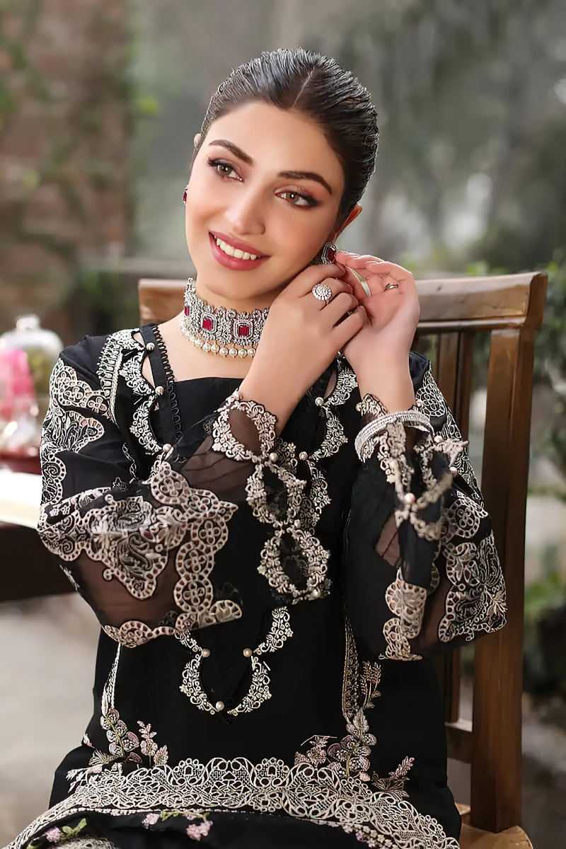 Elaaf Lawn 3-Piece Embroidered Suit | ZA6124