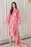 Hussain Rehar Unstitched Lawn Suit 3 Piece – ZA-5272 Pink