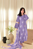 Hussain Rehar Unstitched Lawn Suit 3 Piece – ZA-5272(Purple)